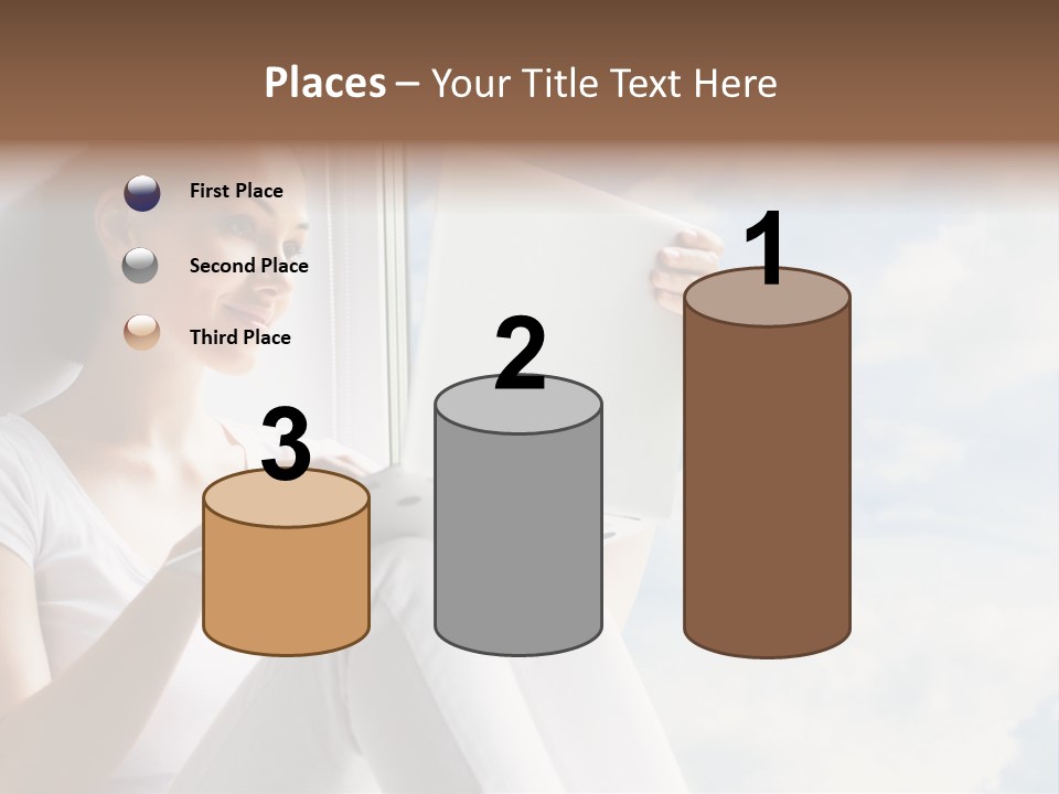 Joy Person White PowerPoint Template