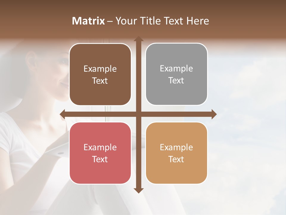 Joy Person White PowerPoint Template