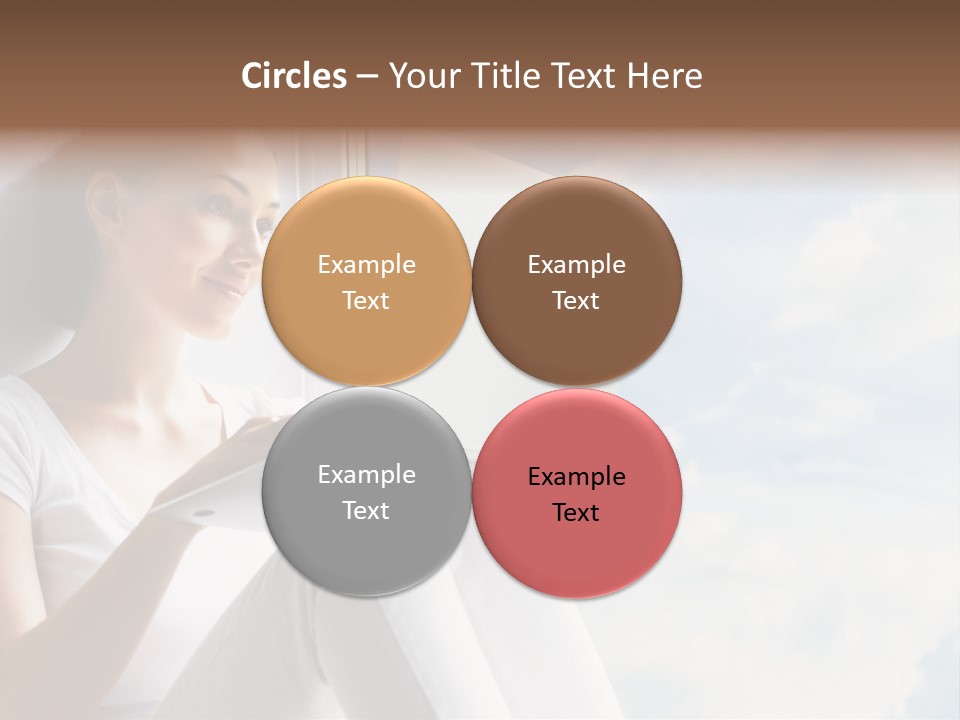 Joy Person White PowerPoint Template