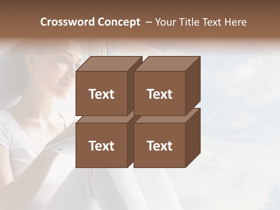 Joy Person White PowerPoint Template