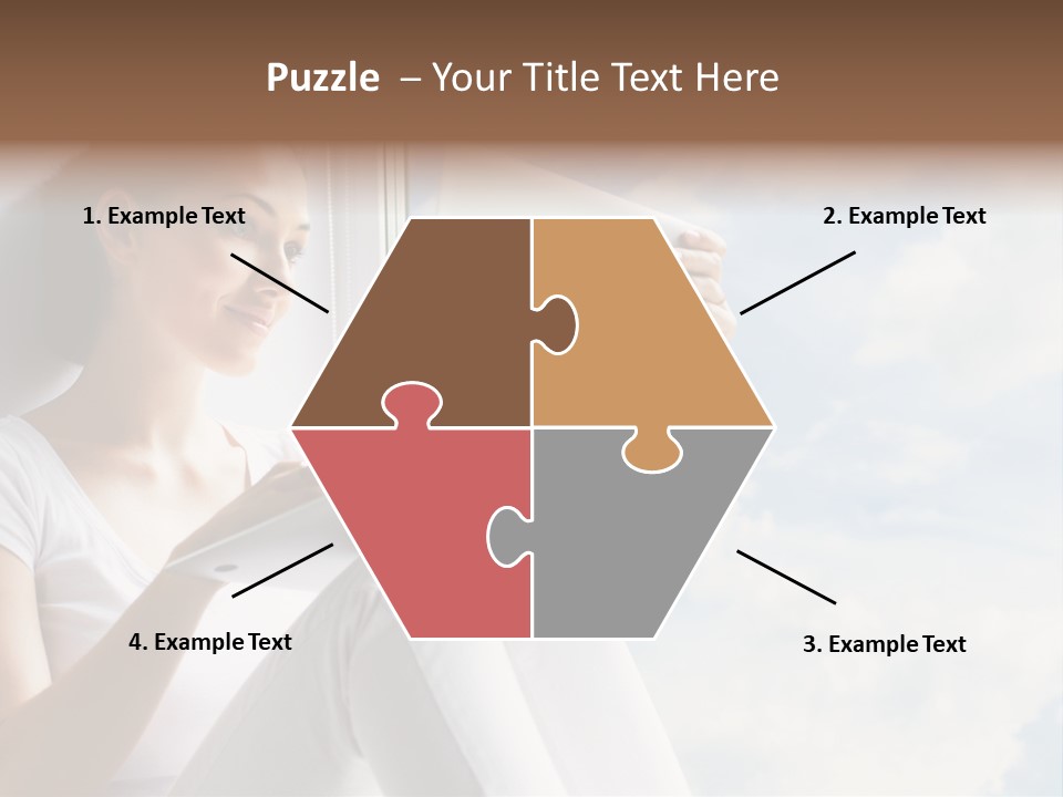 Joy Person White PowerPoint Template