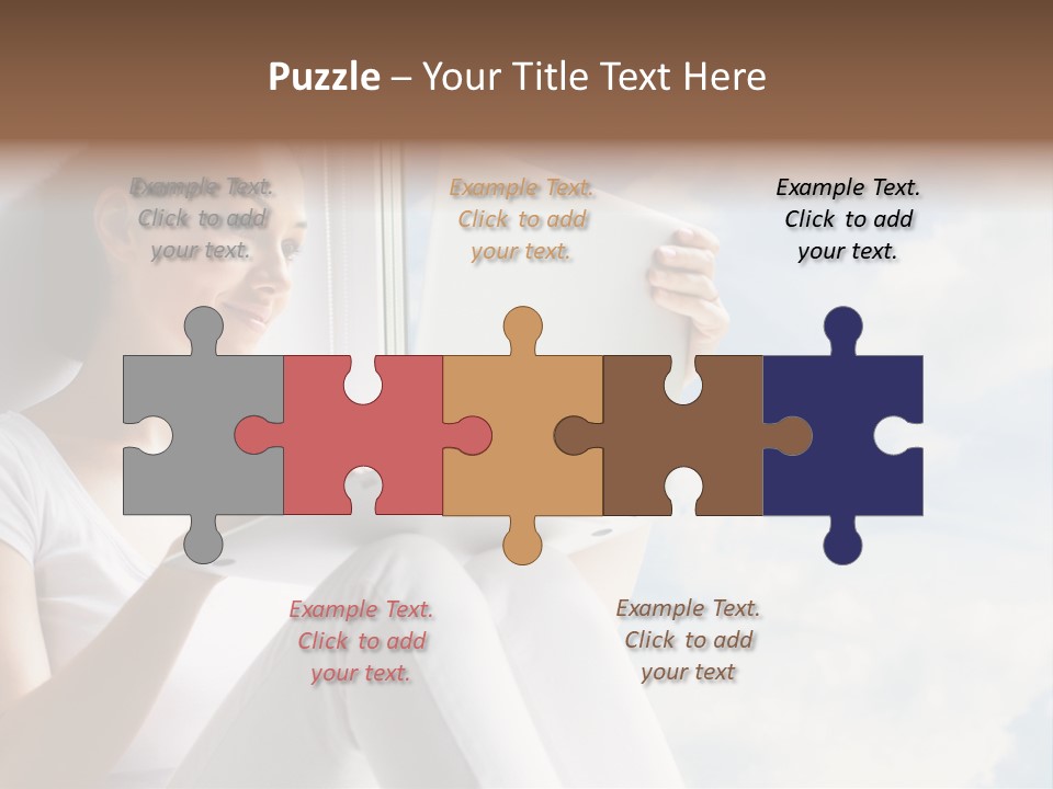 Joy Person White PowerPoint Template