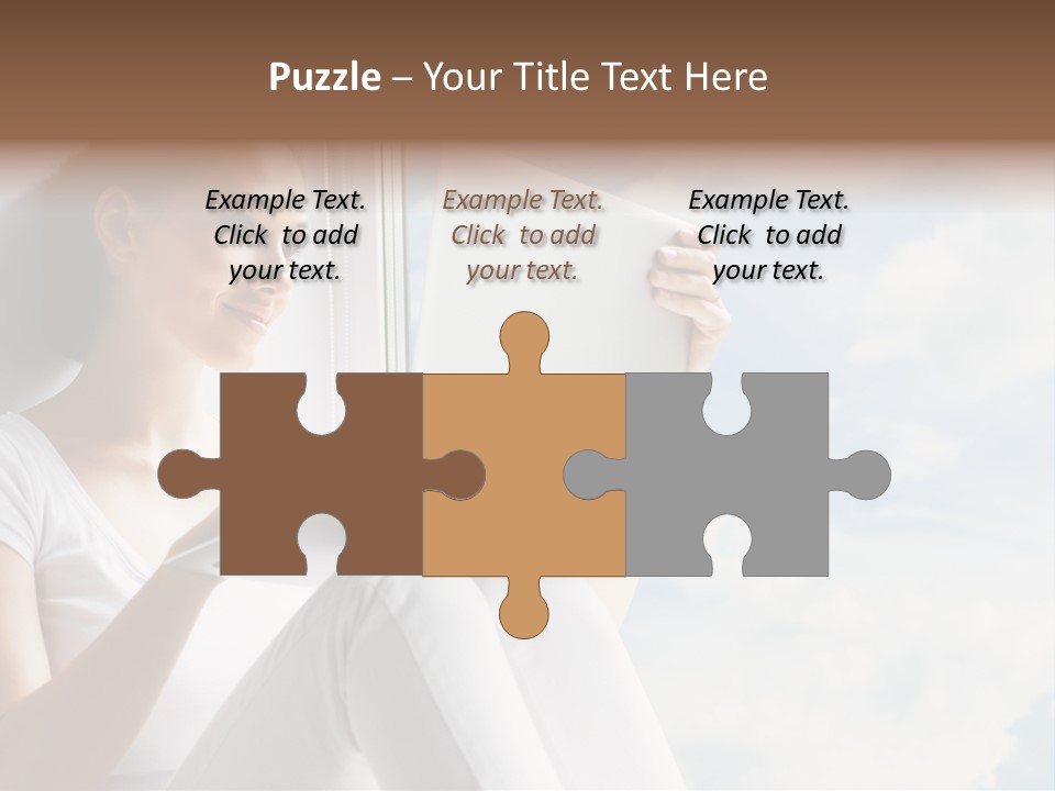 Joy Person White PowerPoint Template