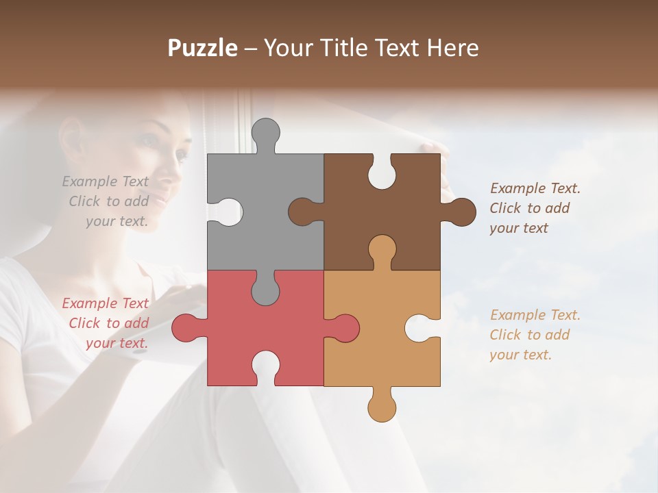 Joy Person White PowerPoint Template