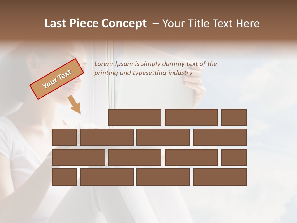 Joy Person White PowerPoint Template