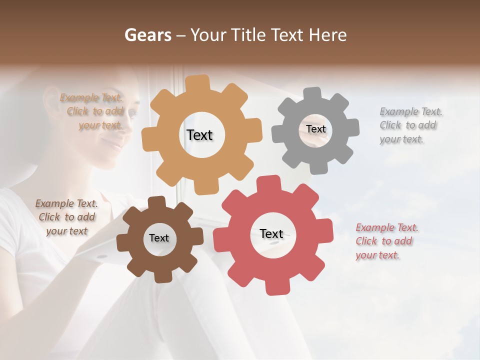 Joy Person White PowerPoint Template