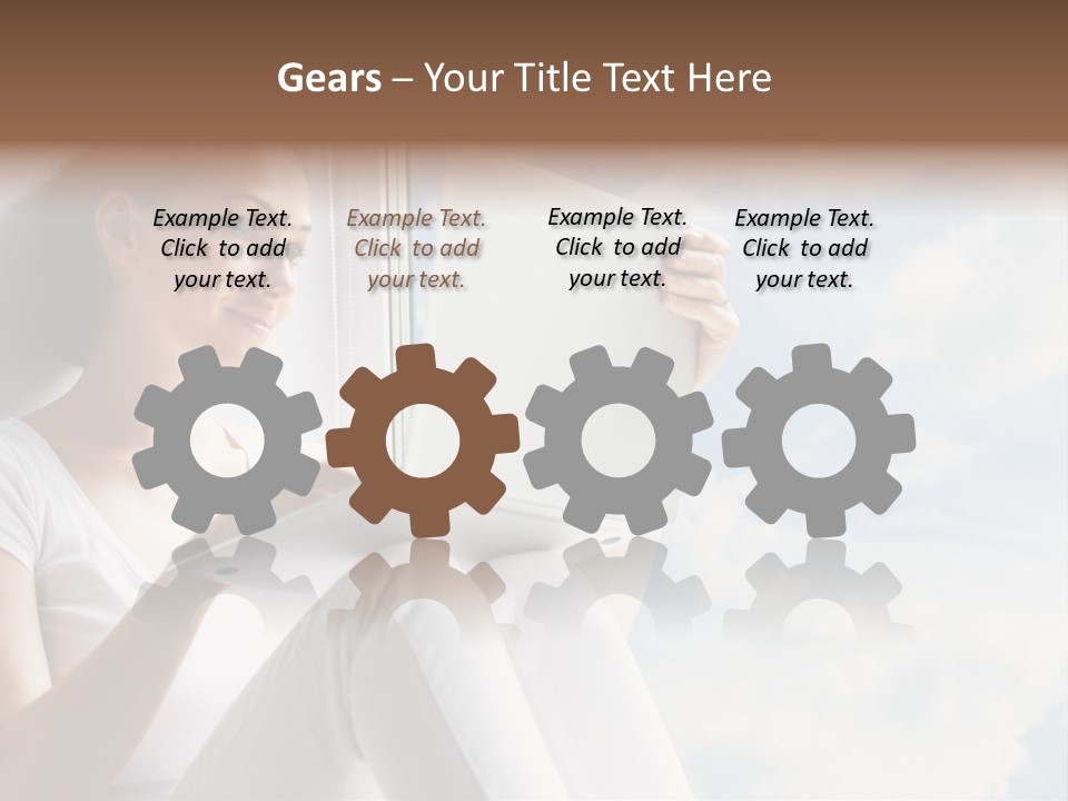 Joy Person White PowerPoint Template