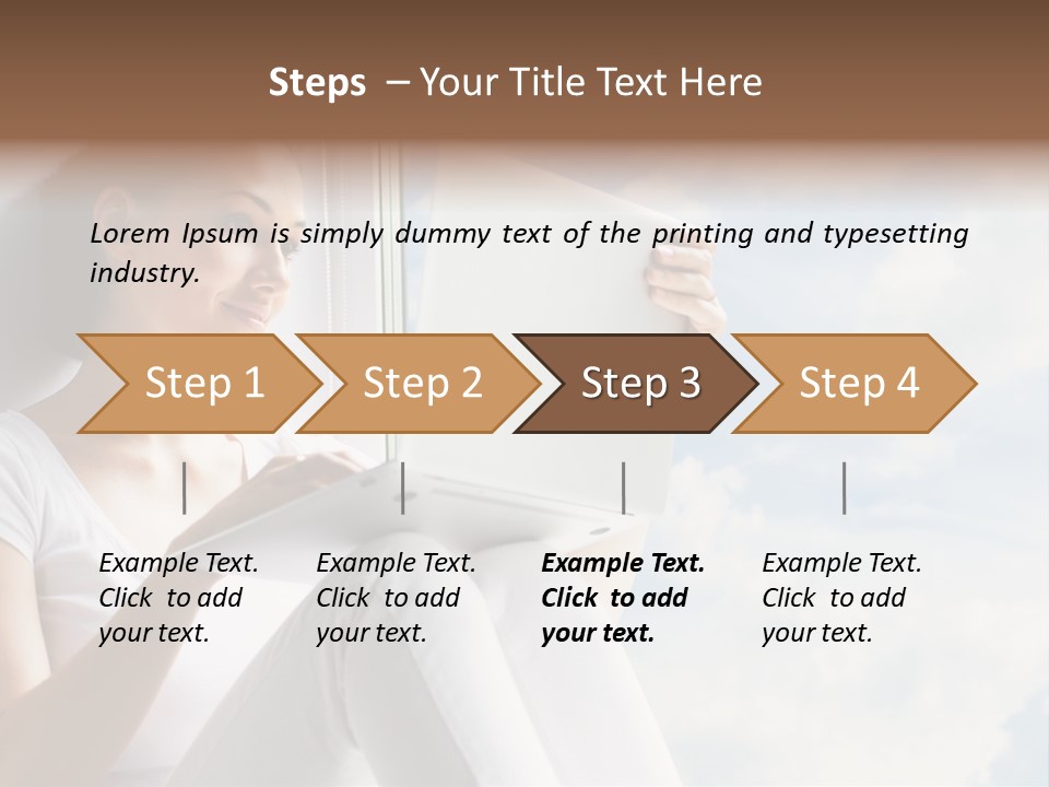 Joy Person White PowerPoint Template