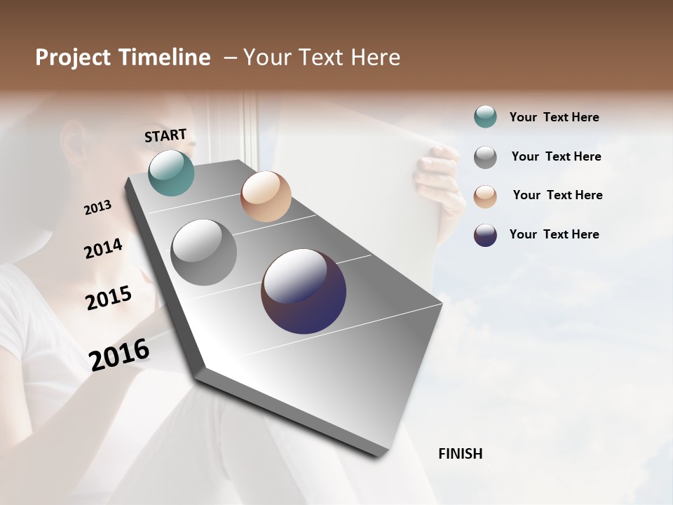 Joy Person White PowerPoint Template