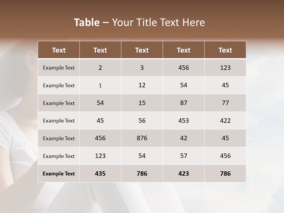 Joy Person White PowerPoint Template