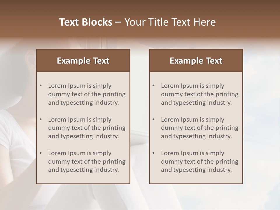 Joy Person White PowerPoint Template