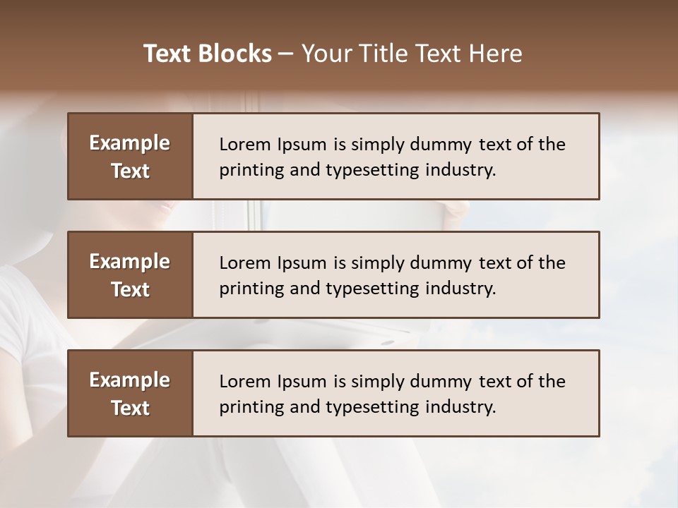 Joy Person White PowerPoint Template