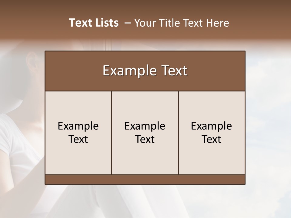 Joy Person White PowerPoint Template