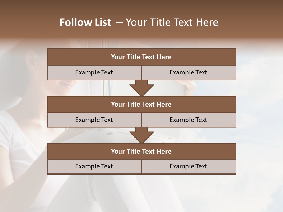 Joy Person White PowerPoint Template