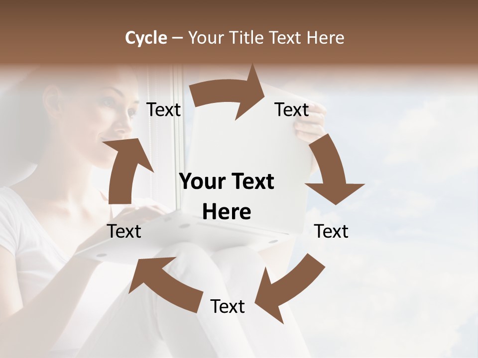 Joy Person White PowerPoint Template