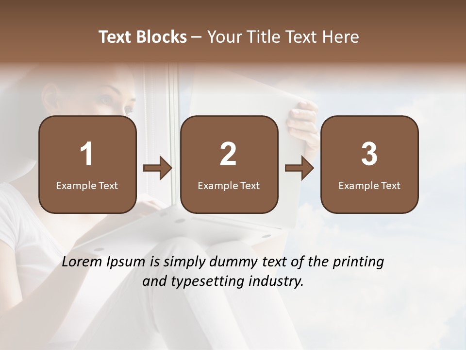 Joy Person White PowerPoint Template