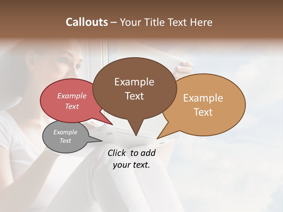 Joy Person White PowerPoint Template