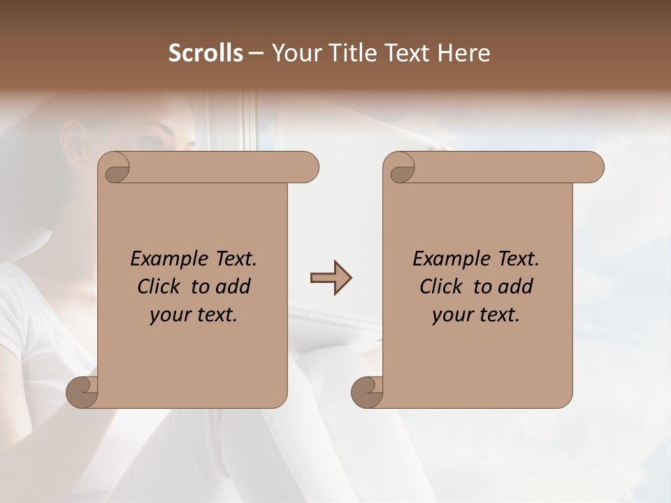 Joy Person White PowerPoint Template