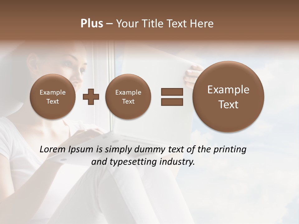 Joy Person White PowerPoint Template
