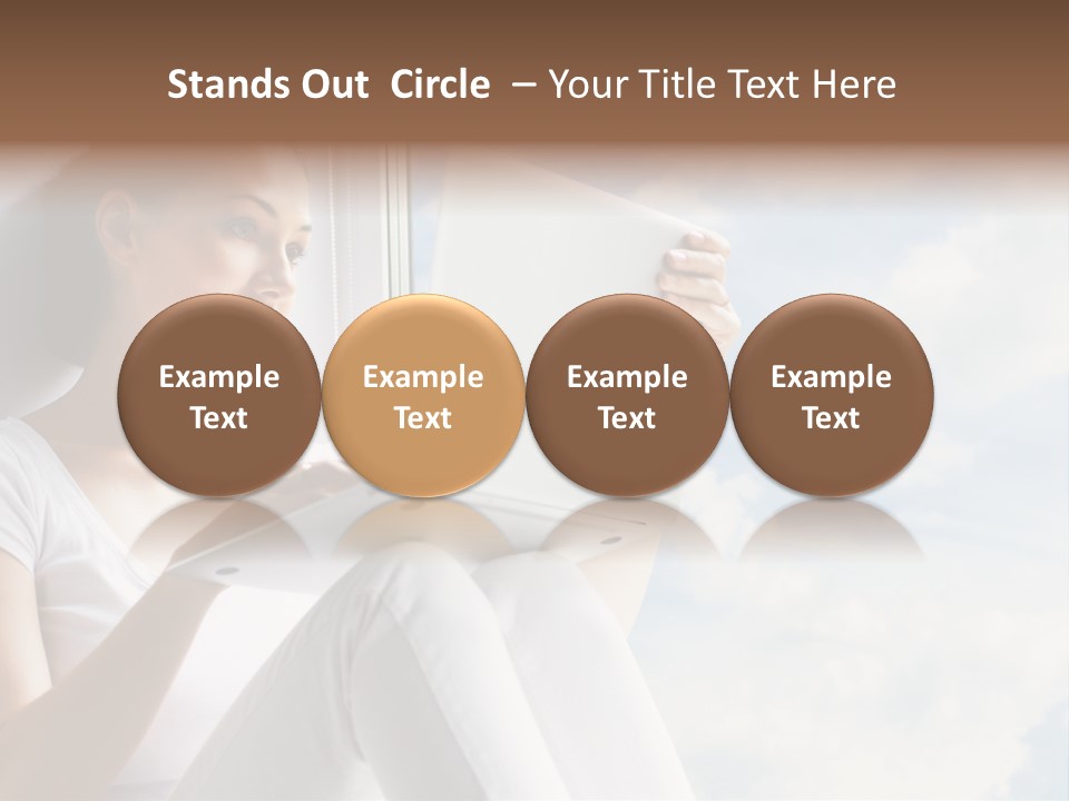 Joy Person White PowerPoint Template