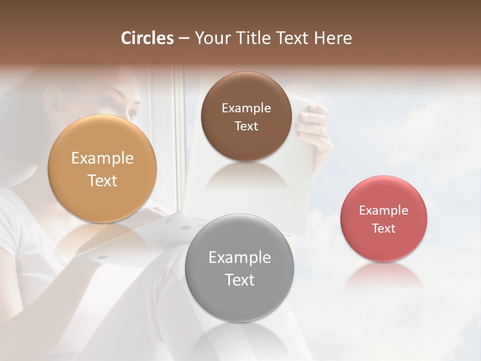 Joy Person White PowerPoint Template