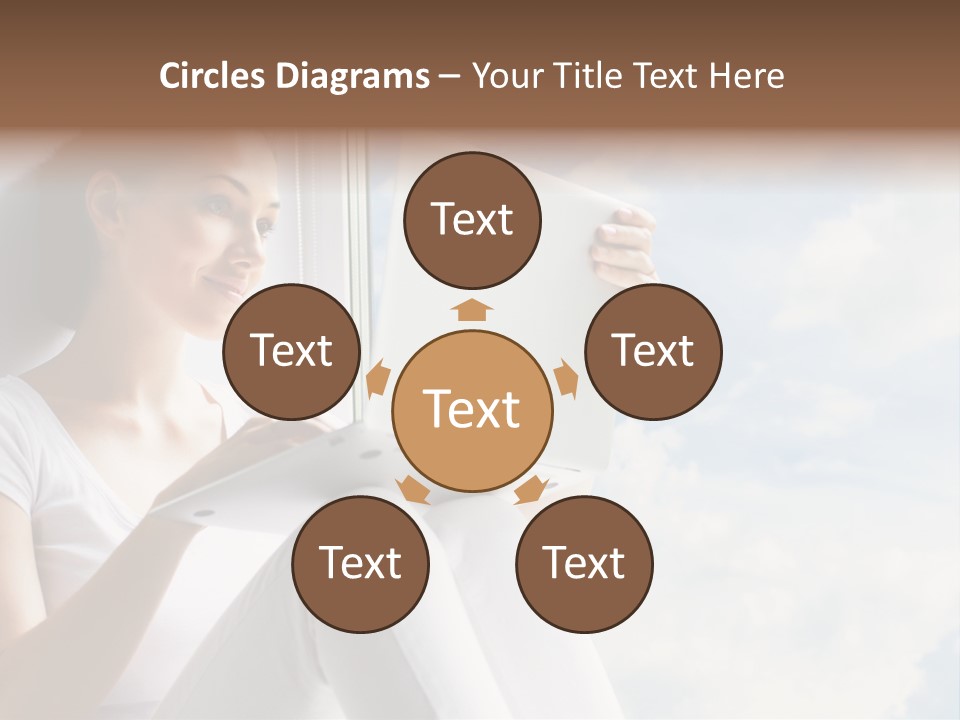 Joy Person White PowerPoint Template