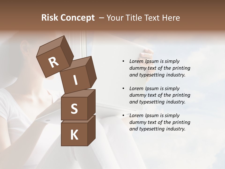 Joy Person White PowerPoint Template