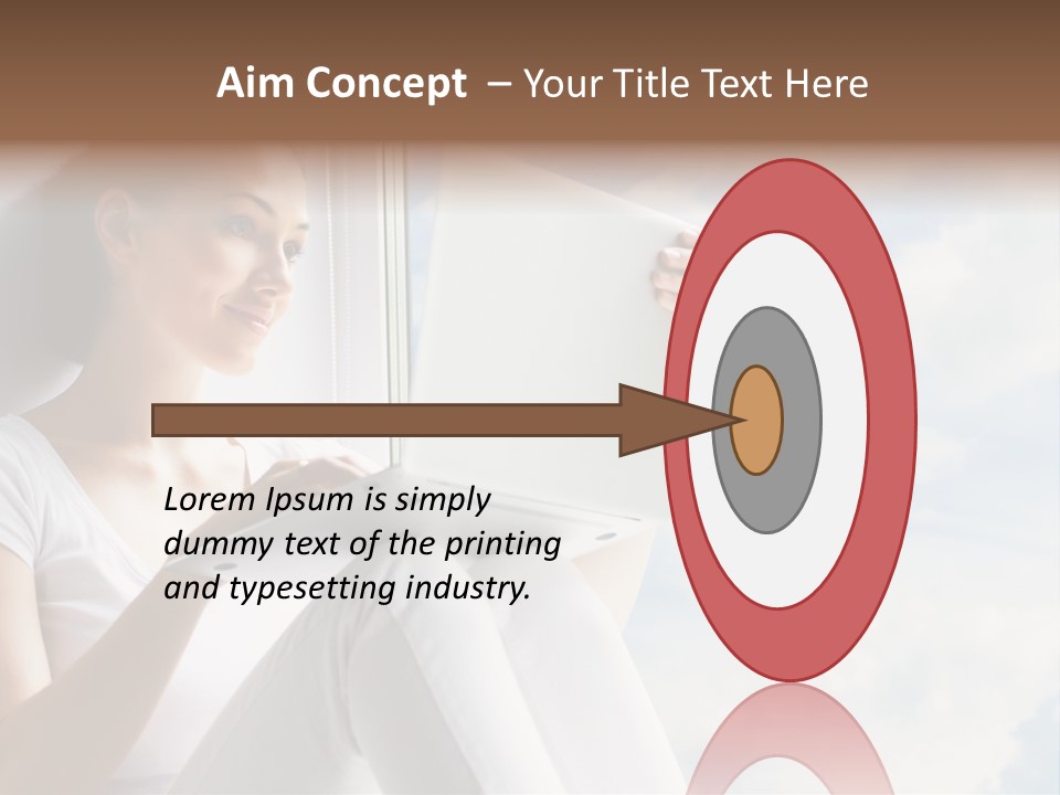 Joy Person White PowerPoint Template