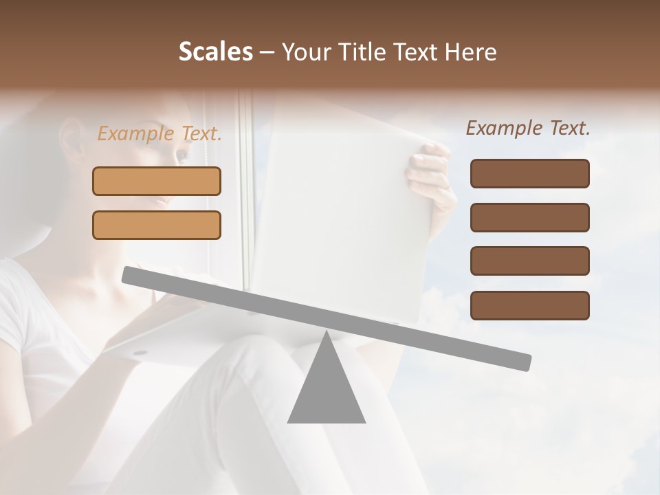 Joy Person White PowerPoint Template