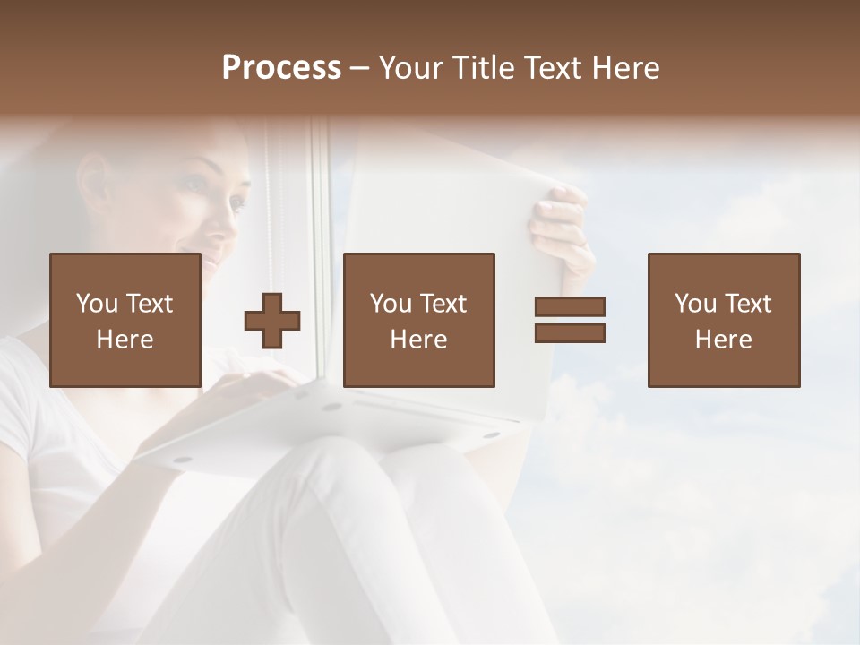 Joy Person White PowerPoint Template
