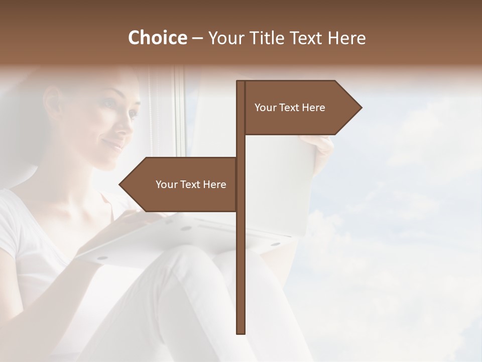 Joy Person White PowerPoint Template