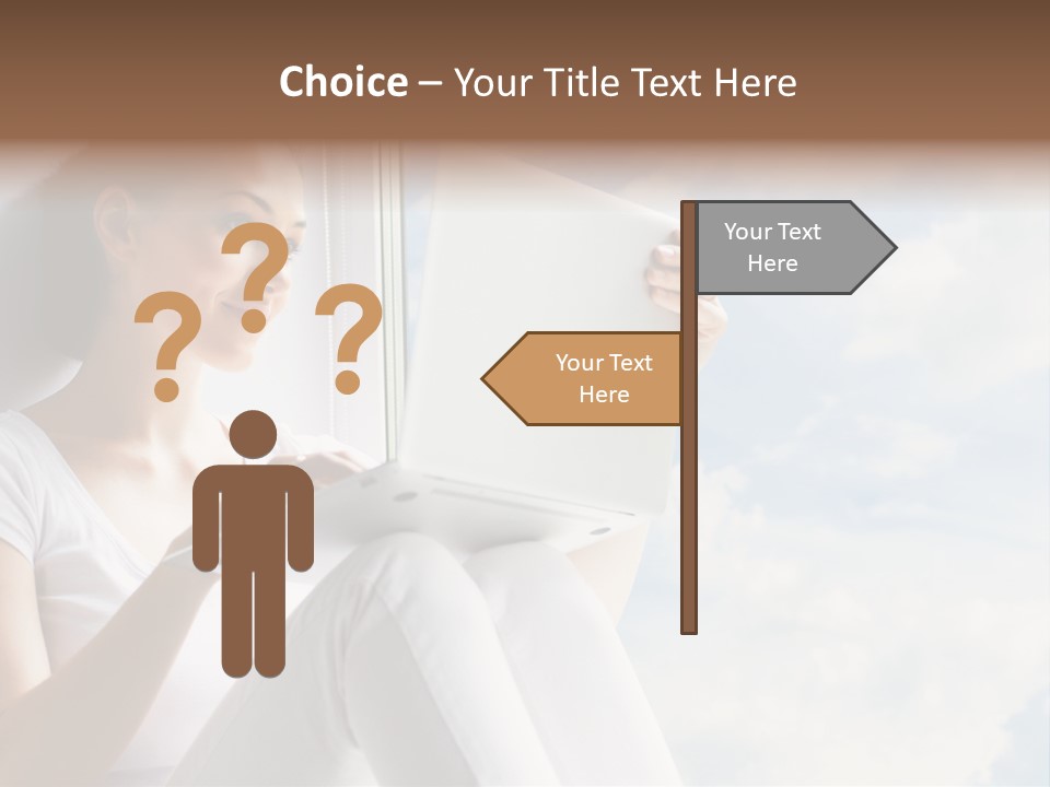 Joy Person White PowerPoint Template