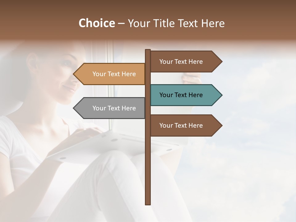 Joy Person White PowerPoint Template