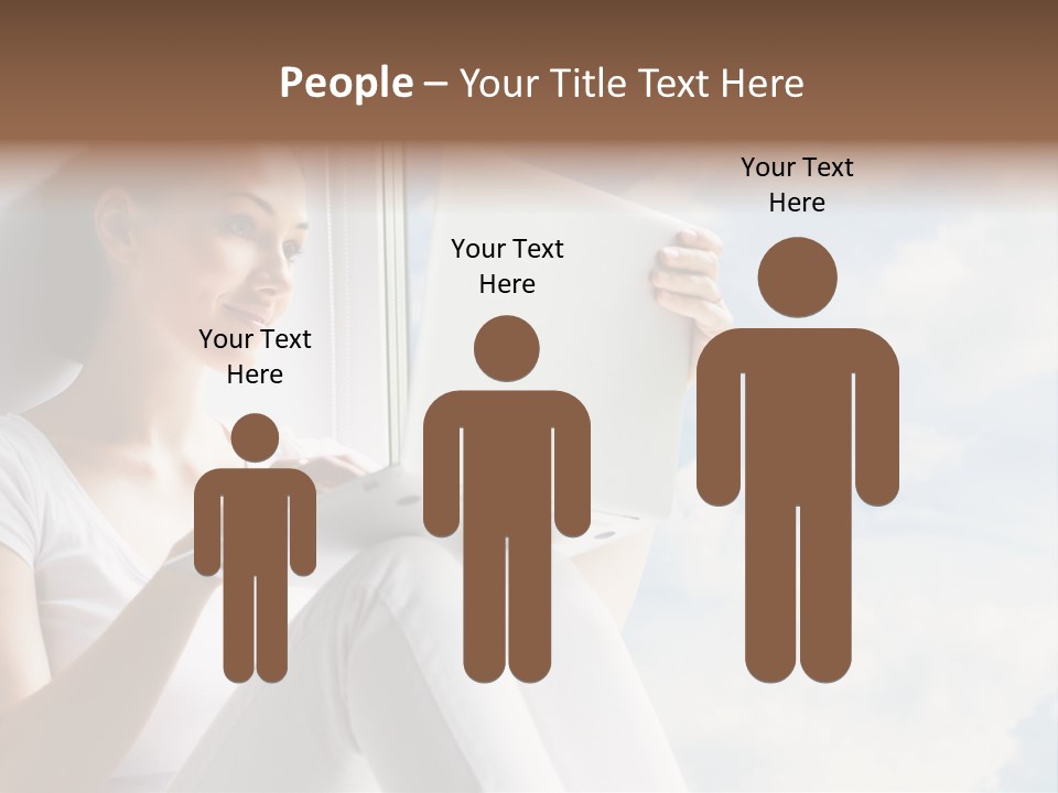 Joy Person White PowerPoint Template