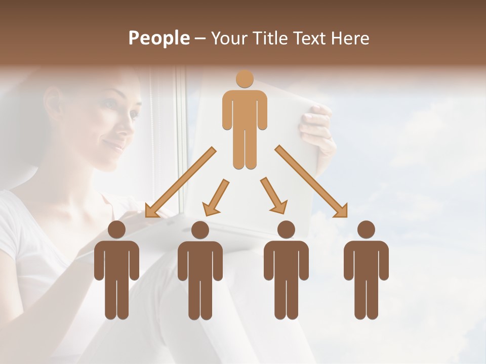 Joy Person White PowerPoint Template