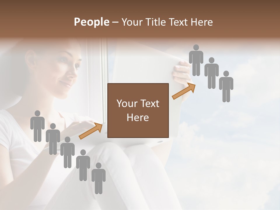 Joy Person White PowerPoint Template
