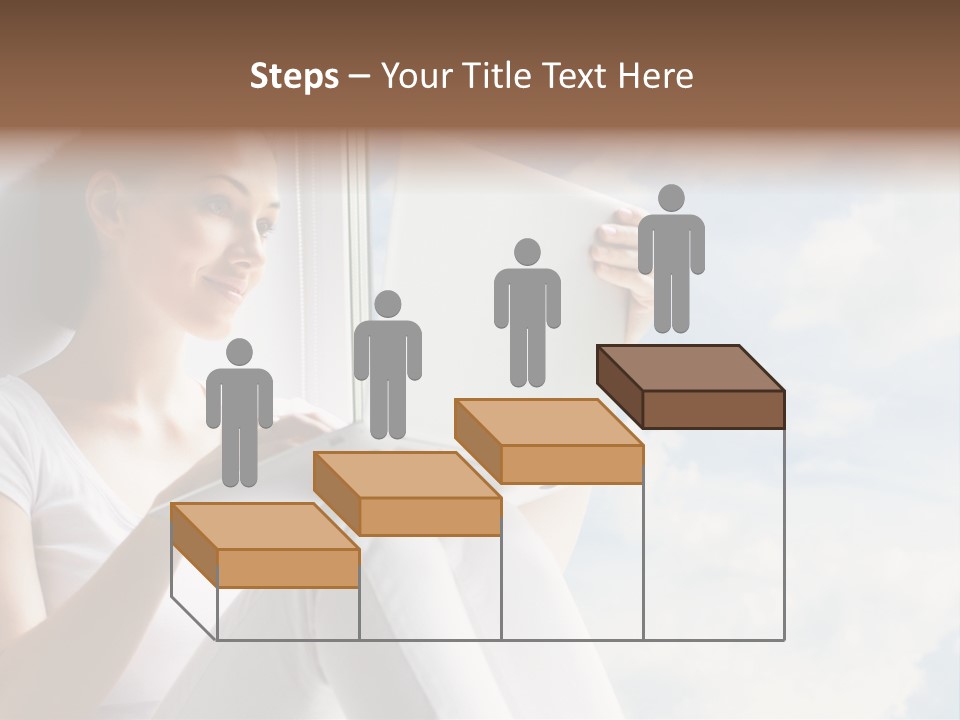 Joy Person White PowerPoint Template