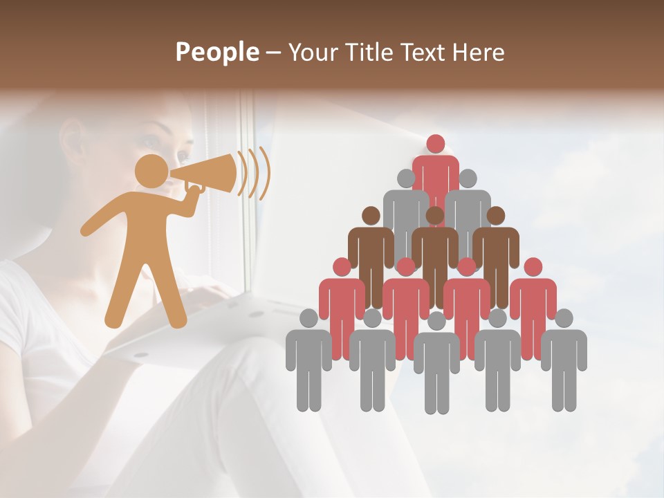 Joy Person White PowerPoint Template