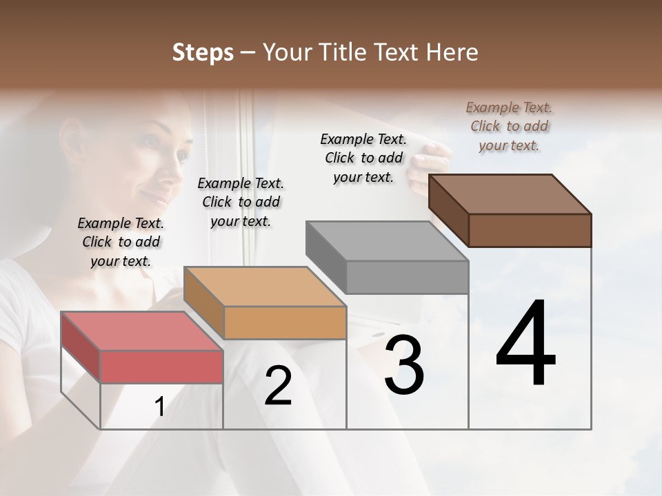 Joy Person White PowerPoint Template