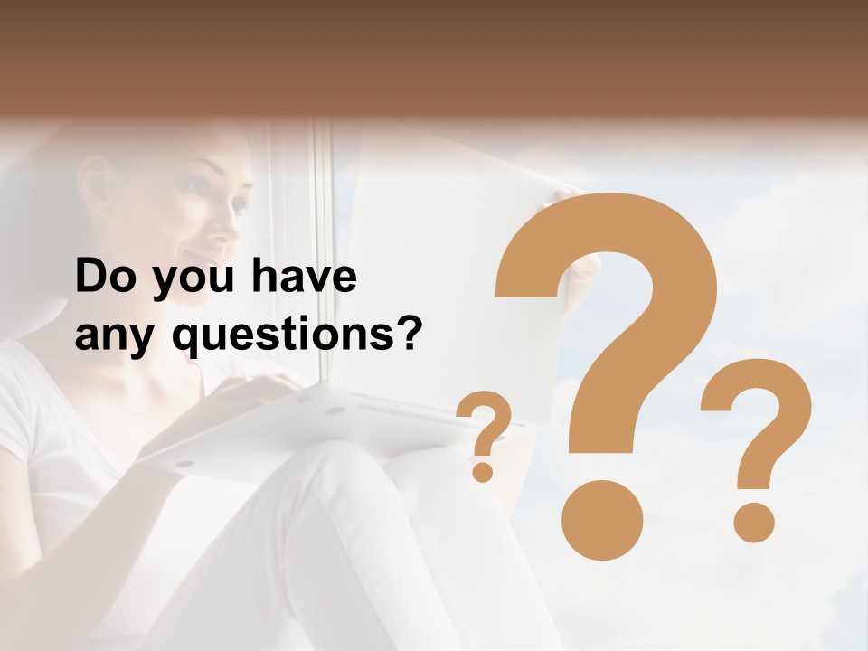 Joy Person White PowerPoint Template