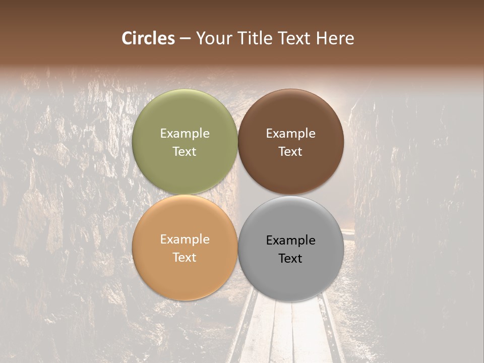 Underground Creepy Stone PowerPoint Template