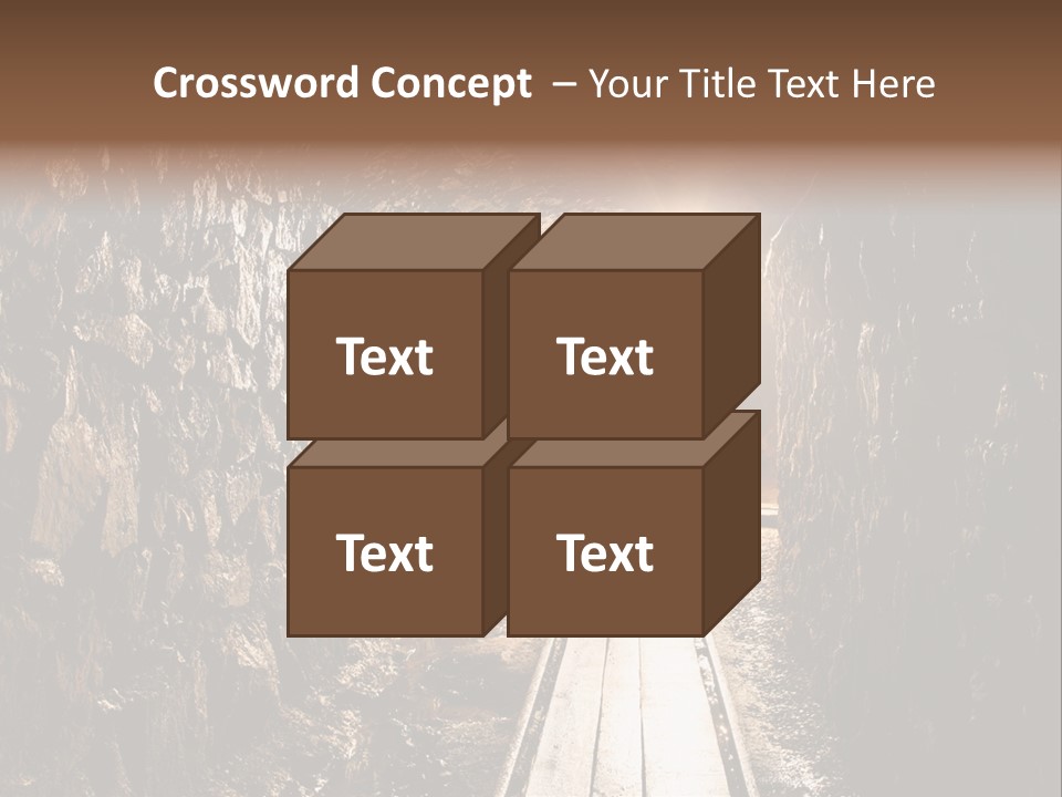 Underground Creepy Stone PowerPoint Template