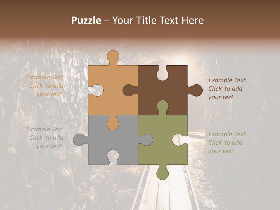 Underground Creepy Stone PowerPoint Template