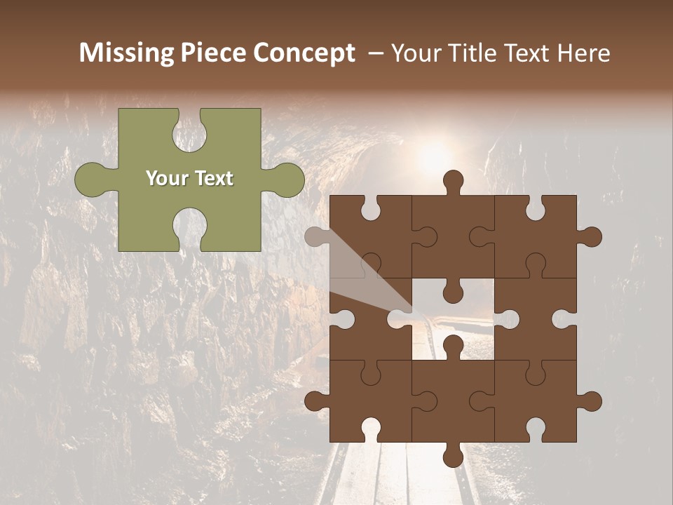 Underground Creepy Stone PowerPoint Template