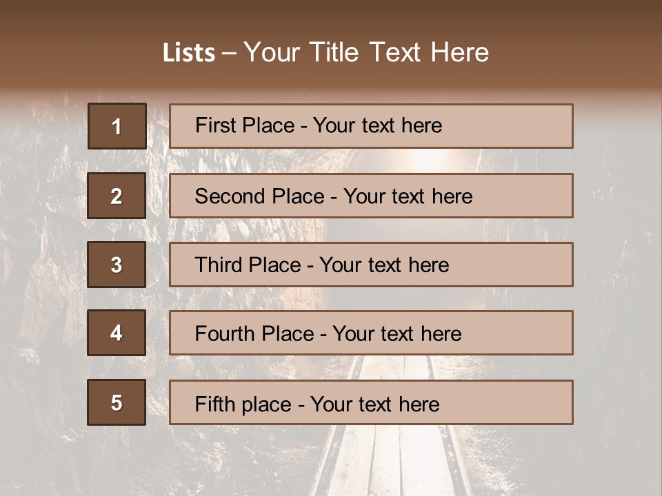 Underground Creepy Stone PowerPoint Template