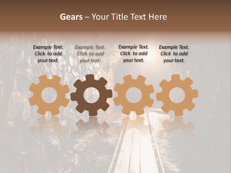 Underground Creepy Stone PowerPoint Template