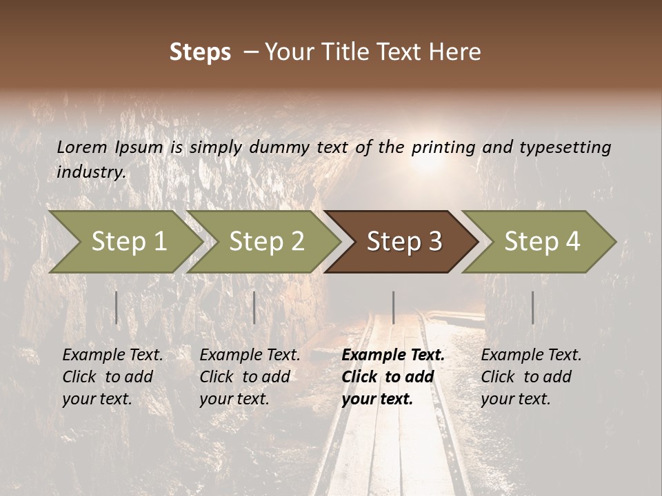 Underground Creepy Stone PowerPoint Template