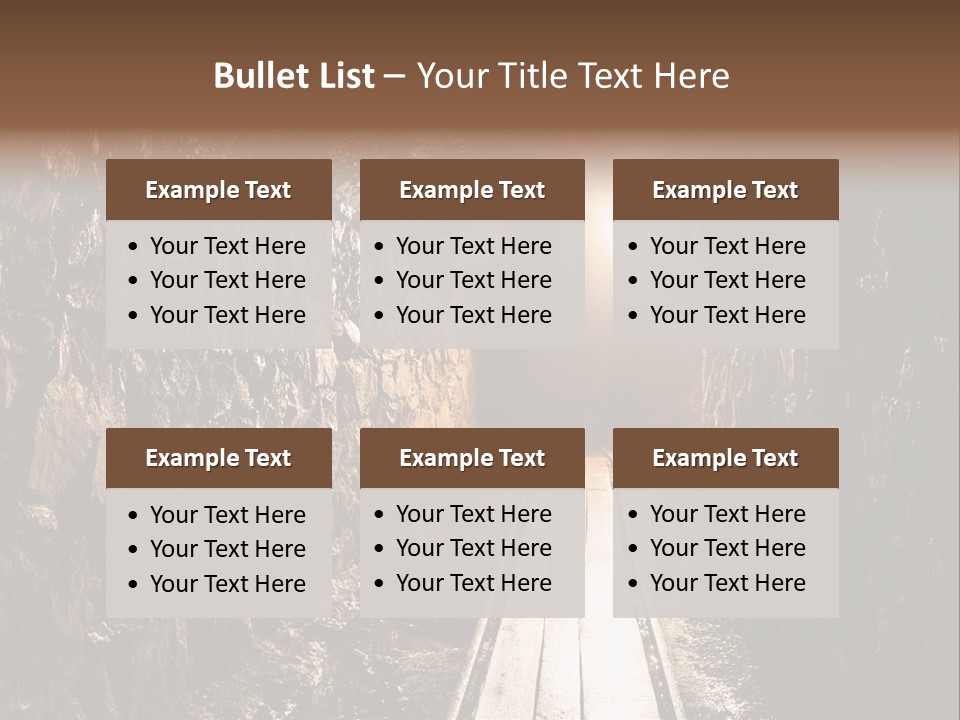 Underground Creepy Stone PowerPoint Template