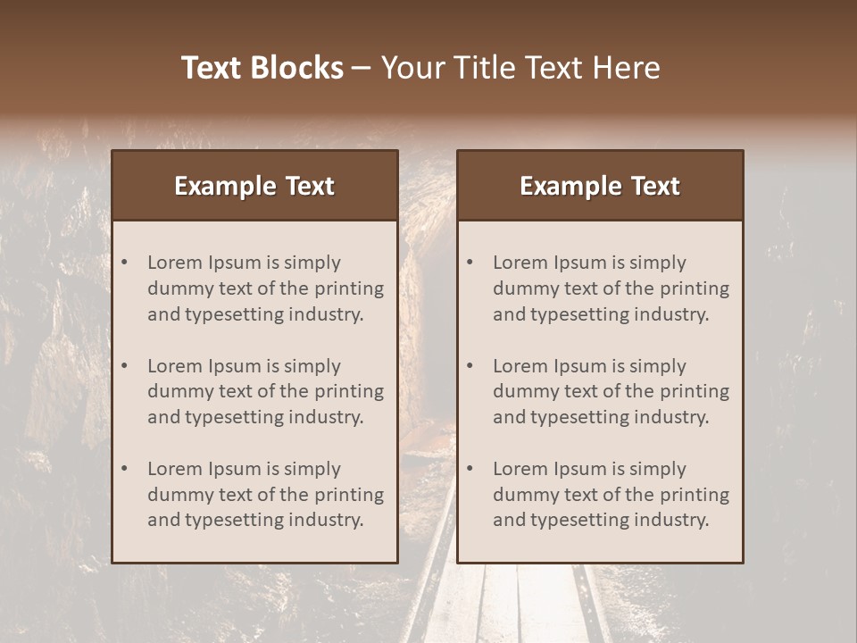 Underground Creepy Stone PowerPoint Template