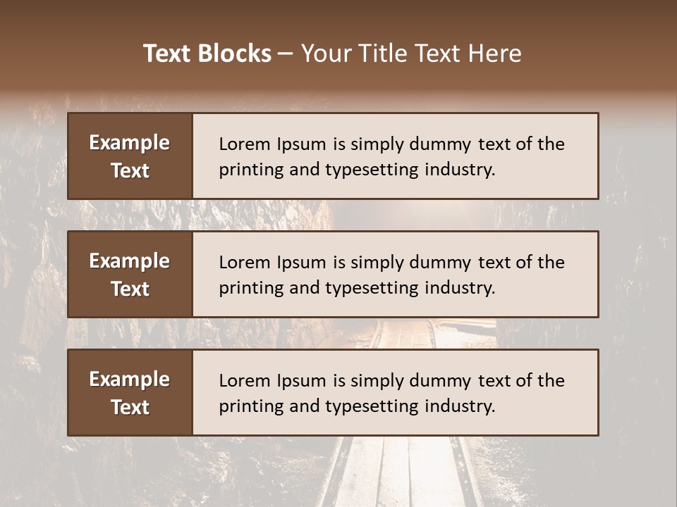 Underground Creepy Stone PowerPoint Template